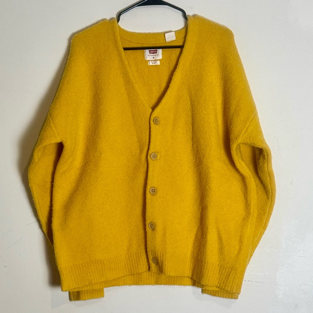 Yellow Cardigan Sweater Levi’s unisex